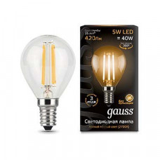 Лампа светодиодная Gauss 1058 E14 5Вт 2700K 105801105